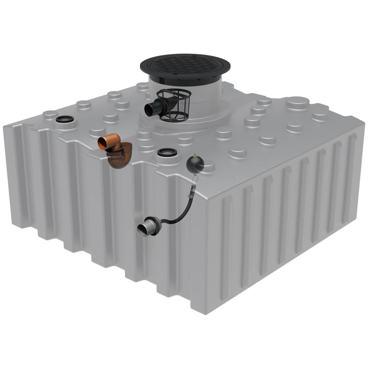 AQa.Line Retentionszisterne Flachtank 5000 L inkl. Abdeckung