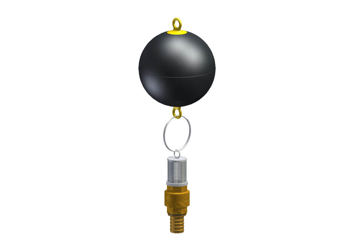 Schwimmender Ansaugfilter (optional mit 5/10 m Saugschlauch)