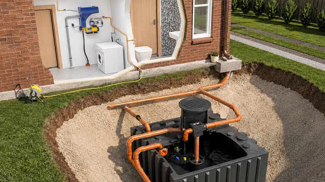 Gesammeltes Regenwasser im Haushalt und Garten einsetzen